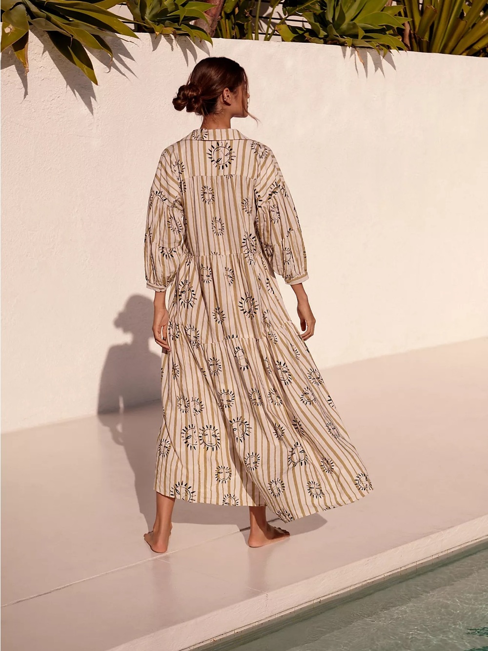 Anthropologie The LouLou Avenue Carolita Printed Tiered Shirt Dress - Picture 3 of 8
